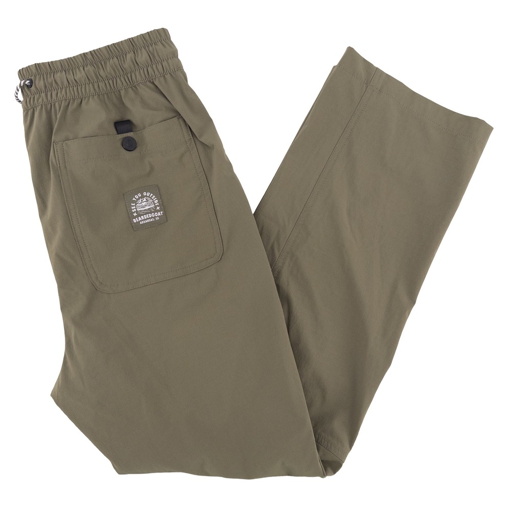 Bearded Goat‎ Mens Small Summit Pants Taupe Tan Ripstop Hiking Gorpcore Outdoors